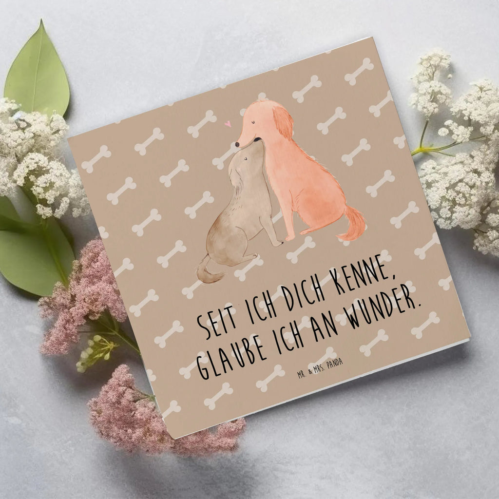 Deluxe Karte Hunde Liebe Klappkarte, Hochwertige Klappkarte, Einladungskarte, Geburtstagskarte, Hochzeitskarte, Karte, Glückwunschkarte, Hochwertige Grußkarte, Grußkarte, Hund, Hundemotiv, Haustier, Hunderasse, Tierliebhaber, Hundebesitzer, Sprüche, Hund. Hunde, Vertrauen, Kuss, Kuscheln, Herz, Liebe