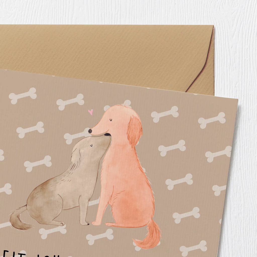 Deluxe Karte Hunde Liebe Klappkarte, Hochwertige Klappkarte, Einladungskarte, Geburtstagskarte, Hochzeitskarte, Karte, Glückwunschkarte, Hochwertige Grußkarte, Grußkarte, Hund, Hundemotiv, Haustier, Hunderasse, Tierliebhaber, Hundebesitzer, Sprüche, Hund. Hunde, Vertrauen, Kuss, Kuscheln, Herz, Liebe