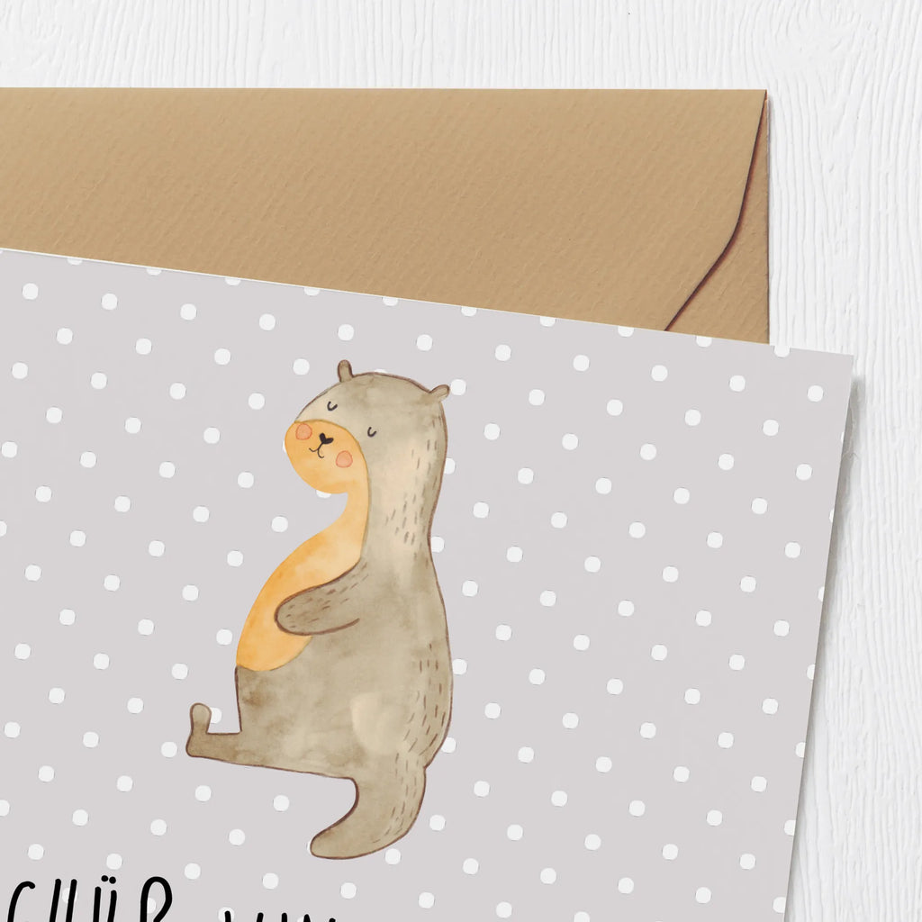 Deluxe Card otter Belly Geburtstagskarte, Glückwunschkarte, Karte, Grußkarte, Klappkarte, Hochzeitskarte, Hochwertige Grußkarte, Hochwertige Klappkarte, Einladungskarte, Otter, Fischotter, Seeotter, Otter Seeotter See Otter