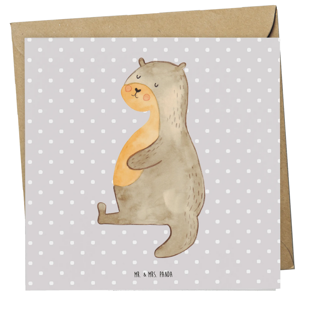 Deluxe Card otter Belly Geburtstagskarte, Glückwunschkarte, Karte, Grußkarte, Klappkarte, Hochzeitskarte, Hochwertige Grußkarte, Hochwertige Klappkarte, Einladungskarte, Otter, Fischotter, Seeotter, Otter Seeotter See Otter