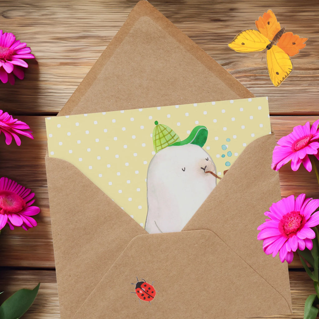 Deluxe Card seal sherlock Hochwertige Grußkarte, Glückwunschkarte, Hochwertige Klappkarte, Karte, Grußkarte, Geburtstagskarte, Einladungskarte, Klappkarte, Hochzeitskarte, Tiermotive, Gute Laune, lustige Sprüche, Tiere