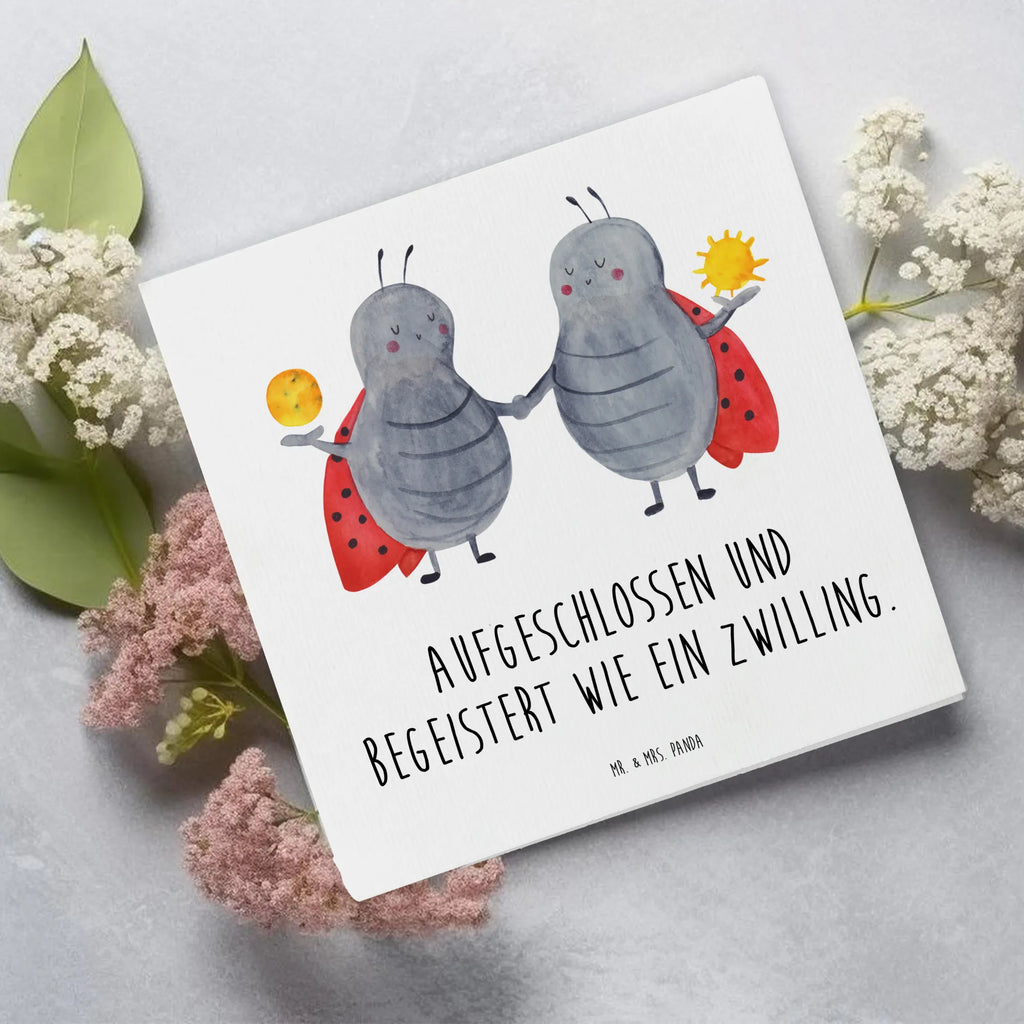 Deluxe Karte Sternzeichen Zwilling Glückwunschkarte, Grußkarte, Hochwertige Klappkarte, Einladungskarte, Karte, Geburtstagskarte, Hochzeitskarte, Hochwertige Grußkarte, Klappkarte, Tierkreiszeichen, Sternzeichen, Horoskop, Astrologie, Aszendent, Geschenk Mai, Zwilling Geschenk, Zwillingsschwester, Geburtstag Mai, Glückskäfer, Zwillinge, Marienkäfer, Geschenk Juni, Zwillingsbruder, Zwilling Sternzeichen