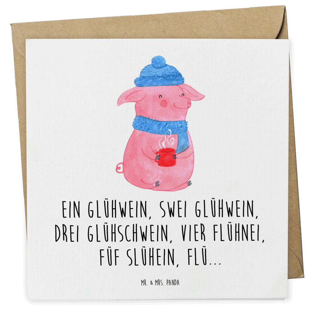 Deluxe Karte Schweinchen Glühwein Geburtstagskarte, Klappkarte, Hochzeitskarte, Glückwunschkarte, Karte, Hochwertige Grußkarte, Einladungskarte, Grußkarte, Hochwertige Klappkarte, Winter, Weihnachten, Weihnachtsdeko, Nikolaus, Advent, Heiligabend, Wintermotiv, Betrunken, Weihnachtsmarkt, Glühwein, Spruch