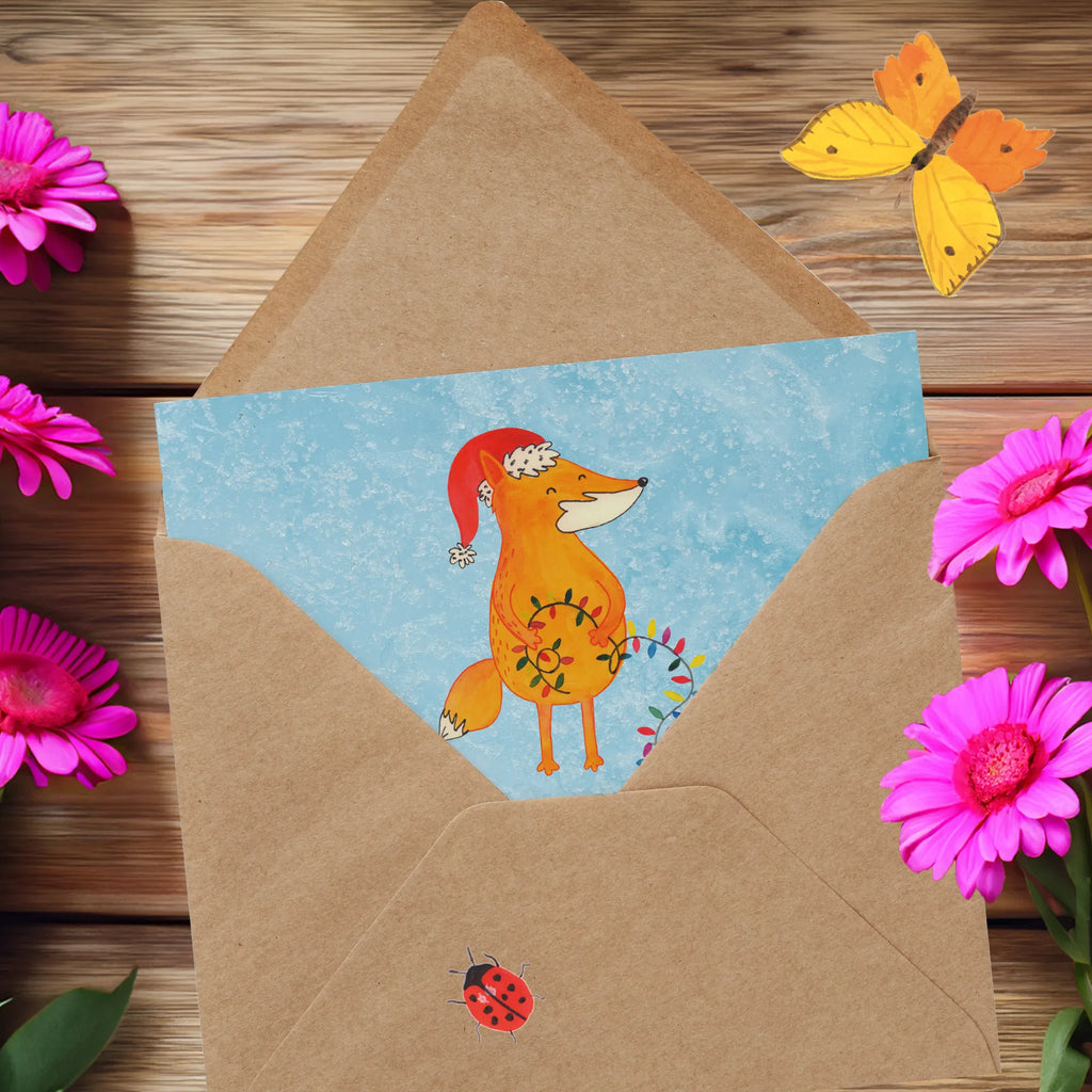 Deluxe Karte Fuchs Weihnachten Klappkarte, Karte, Einladungskarte, Hochzeitskarte, Hochwertige Grußkarte, Hochwertige Klappkarte, Geburtstagskarte, Grußkarte, Glückwunschkarte, Winter, Weihnachten, Weihnachtsdeko, Nikolaus, Advent, Heiligabend, Wintermotiv, Spruch schön, Weihnachtsmann, Weihnachtszeit, Füchse, Fuchs, Geschenk Weihnachten