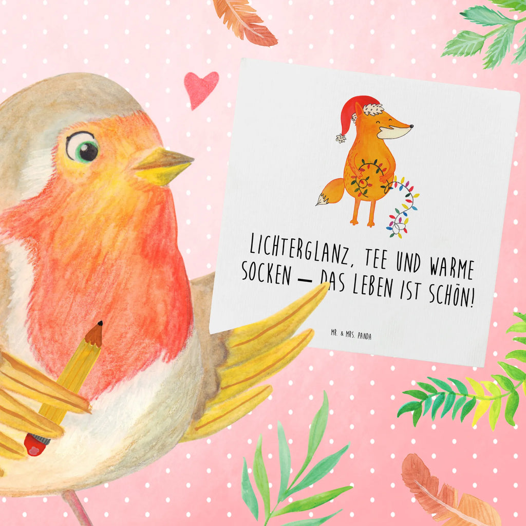 Deluxe Karte Fuchs Weihnachten Klappkarte, Karte, Einladungskarte, Hochzeitskarte, Hochwertige Grußkarte, Hochwertige Klappkarte, Geburtstagskarte, Grußkarte, Glückwunschkarte, Winter, Weihnachten, Weihnachtsdeko, Nikolaus, Advent, Heiligabend, Wintermotiv, Spruch schön, Weihnachtsmann, Weihnachtszeit, Füchse, Fuchs, Geschenk Weihnachten