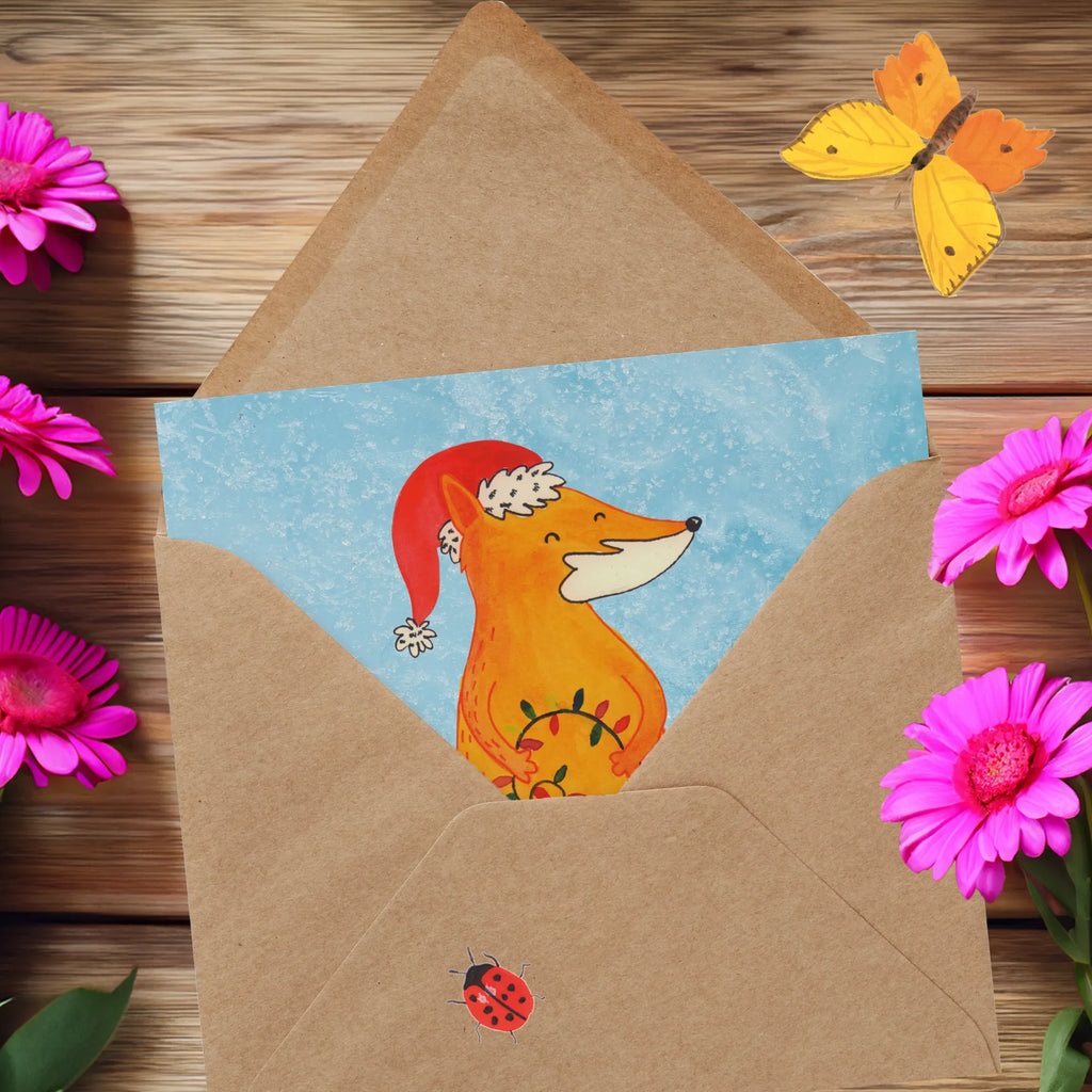 Deluxe Karte Fuchs Weihnachten Klappkarte, Karte, Einladungskarte, Hochzeitskarte, Hochwertige Grußkarte, Hochwertige Klappkarte, Geburtstagskarte, Grußkarte, Glückwunschkarte, Winter, Weihnachten, Weihnachtsdeko, Nikolaus, Advent, Heiligabend, Wintermotiv, Spruch schön, Weihnachtsmann, Weihnachtszeit, Füchse, Fuchs, Geschenk Weihnachten