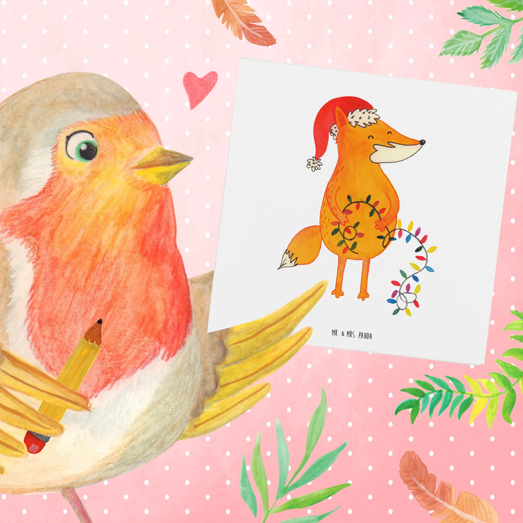 Deluxe Karte Fuchs Weihnachten Klappkarte, Karte, Einladungskarte, Hochzeitskarte, Hochwertige Grußkarte, Hochwertige Klappkarte, Geburtstagskarte, Grußkarte, Glückwunschkarte, Winter, Weihnachten, Weihnachtsdeko, Nikolaus, Advent, Heiligabend, Wintermotiv, Spruch schön, Weihnachtsmann, Weihnachtszeit, Füchse, Fuchs, Geschenk Weihnachten