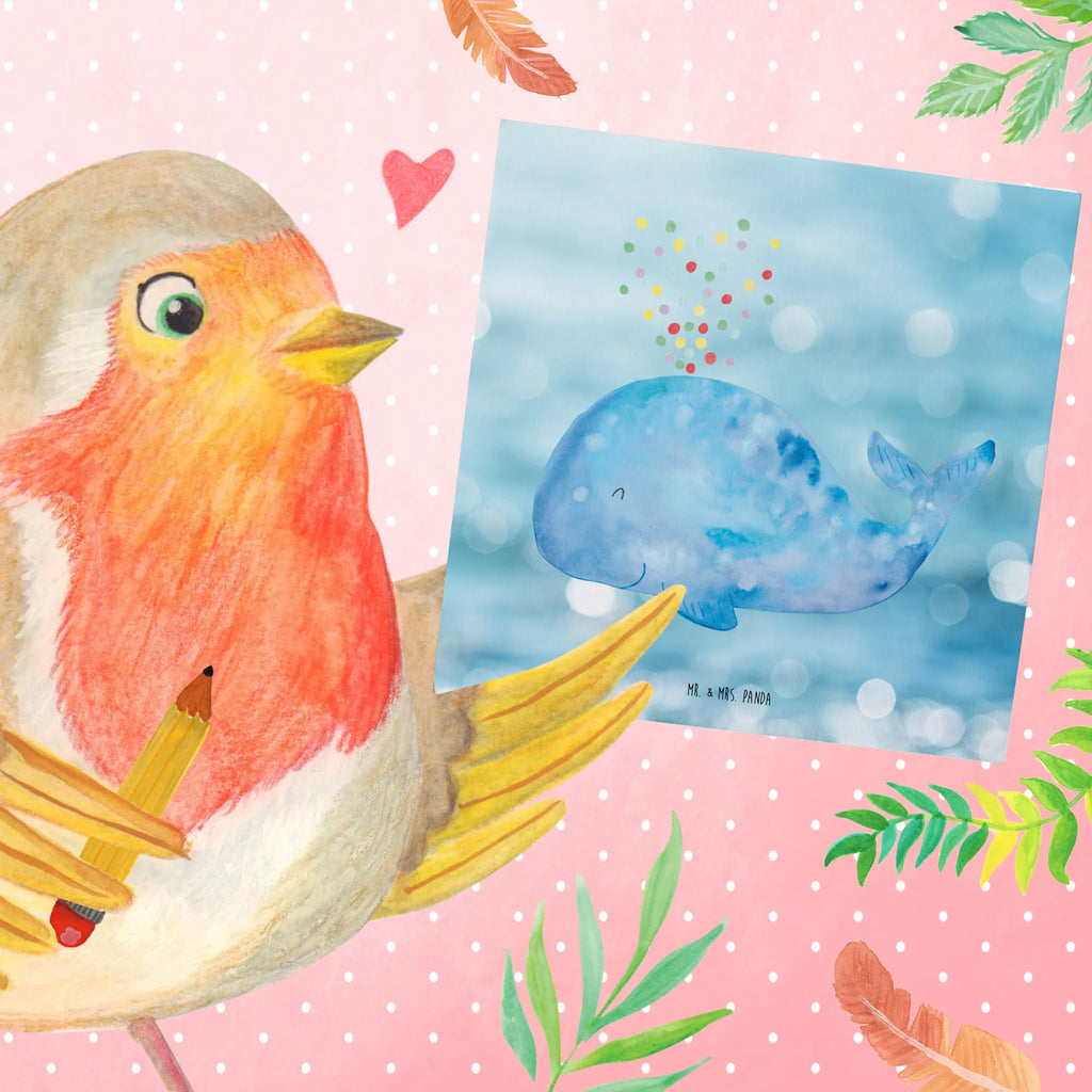 Deluxe Karte Wal Konfetti Geburtstagskarte, Karte, Hochwertige Grußkarte, Glückwunschkarte, Hochwertige Klappkarte, Hochzeitskarte, Grußkarte, Einladungskarte, Klappkarte, Meerestiere, Meer, Urlaub, Neustart, Diät, Konfetti, Wal, Trennung, Geburtstag, Motivation, Abnehmen, Neuanfang, Lebensabschnitt, Wale