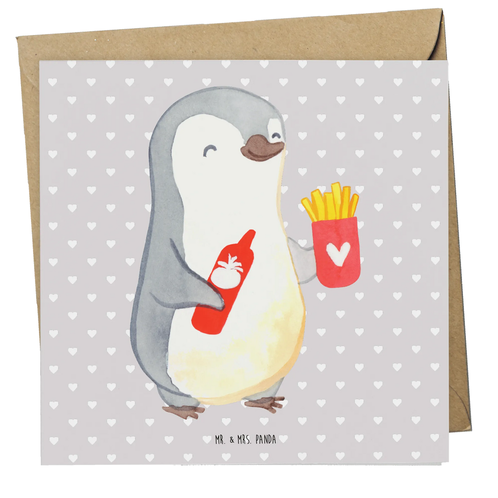 Deluxe Karte Pinguin Pommes Hochwertige Klappkarte, Karte, Hochwertige Grußkarte, Geburtstagskarte, Glückwunschkarte, Hochzeitskarte, Grußkarte, Klappkarte, Einladungskarte, Liebe, Partner, Freund, Freundin, Ehemann, Ehefrau, Heiraten, Verlobung, Heiratsantrag, Liebesgeschenk, Jahrestag, Hocheitstag, für Männer, Valentinstag, Liebesbeweis, Hochzeitstag, Geschenk für Freundin, Mitbringsel, Geschenk für Partner, Geschenk für Frauen, für Ehemann