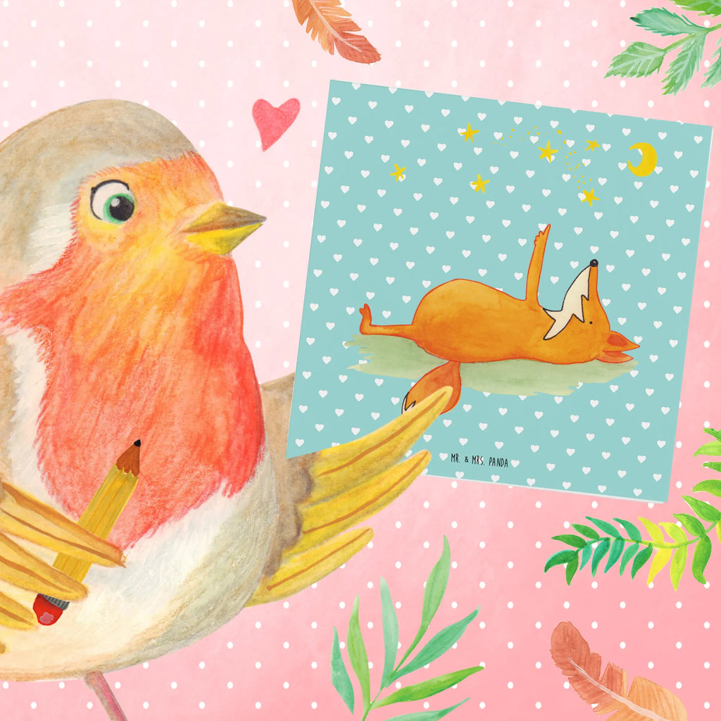 Deluxe Karte Fuchs Sterne Hochwertige Grußkarte, Karte, Geburtstagskarte, Einladungskarte, Hochwertige Klappkarte, Grußkarte, Glückwunschkarte, Hochzeitskarte, Klappkarte, Fuchs, Romantik, Spruch schön, Always Look on the Bright Side of Life, tröstende Worte, Spruch positiv, Füchse