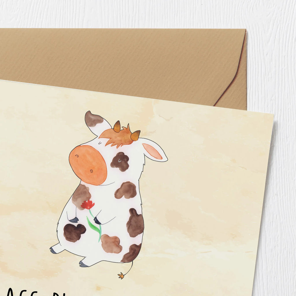 Deluxe Karte Kuh Karte, Einladungskarte, Hochwertige Grußkarte, Hochwertige Klappkarte, Glückwunschkarte, Grußkarte, Klappkarte, Geburtstagskarte, Hochzeitskarte, Bauernhof, Hoftiere, Landwirt, Landwirtin, Flausen, Kuh, Hof, Milch, Milchkuh, Spruch, Kühe, Träume, Motivtion, Magie
