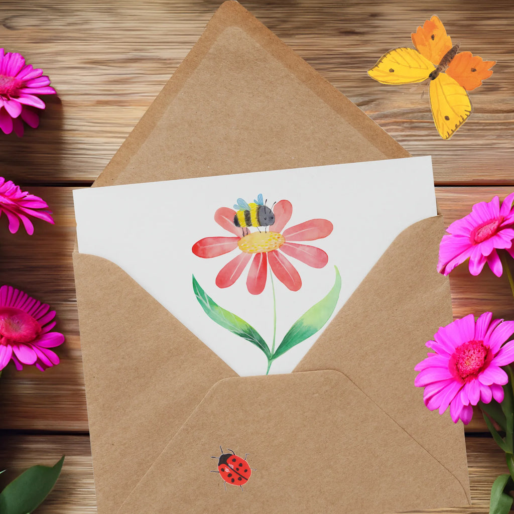 Deluxe Card bumblebee flower Klappkarte, Karte, Glückwunschkarte, Hochwertige Grußkarte, Grußkarte, Geburtstagskarte, Einladungskarte, Hochwertige Klappkarte, Hochzeitskarte, Tiermotive, Gute Laune, lustige Sprüche, Tiere, Feld, Flauschig, Blume, Hummeln, Wespe, Hummel, Biene, Natur