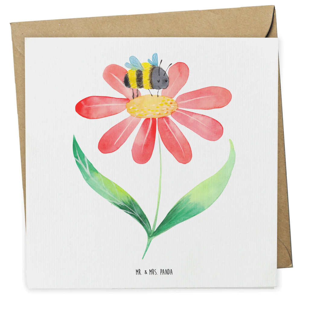 Deluxe Card bumblebee flower Klappkarte, Karte, Glückwunschkarte, Hochwertige Grußkarte, Grußkarte, Geburtstagskarte, Einladungskarte, Hochwertige Klappkarte, Hochzeitskarte, Tiermotive, Gute Laune, lustige Sprüche, Tiere, Feld, Flauschig, Blume, Hummeln, Wespe, Hummel, Biene, Natur