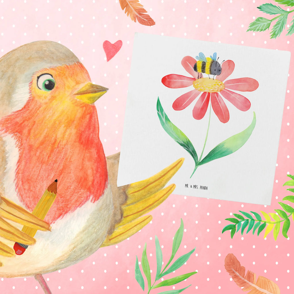 Deluxe Card bumblebee flower Klappkarte, Karte, Glückwunschkarte, Hochwertige Grußkarte, Grußkarte, Geburtstagskarte, Einladungskarte, Hochwertige Klappkarte, Hochzeitskarte, Tiermotive, Gute Laune, lustige Sprüche, Tiere, Feld, Flauschig, Blume, Hummeln, Wespe, Hummel, Biene, Natur