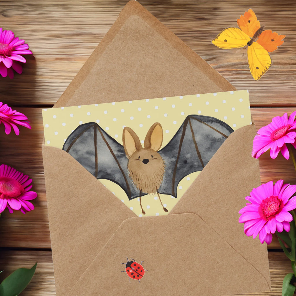 Deluxe Karte Fledermaus Flügel Glückwunschkarte, Grußkarte, Geburtstagskarte, Karte, Einladungskarte, Hochwertige Grußkarte, Hochwertige Klappkarte, Klappkarte, Hochzeitskarte, Tiermotive, Gute Laune, lustige Sprüche, Tiere