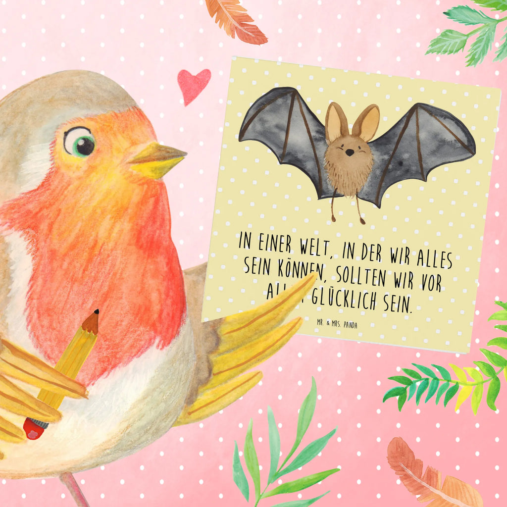 Deluxe Karte Fledermaus Flügel Glückwunschkarte, Grußkarte, Geburtstagskarte, Karte, Einladungskarte, Hochwertige Grußkarte, Hochwertige Klappkarte, Klappkarte, Hochzeitskarte, Tiermotive, Gute Laune, lustige Sprüche, Tiere