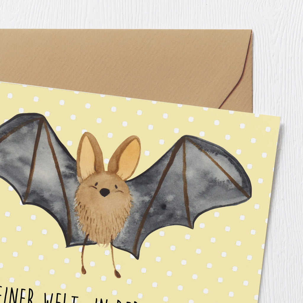 Deluxe Karte Fledermaus Flügel Glückwunschkarte, Grußkarte, Geburtstagskarte, Karte, Einladungskarte, Hochwertige Grußkarte, Hochwertige Klappkarte, Klappkarte, Hochzeitskarte, Tiermotive, Gute Laune, lustige Sprüche, Tiere