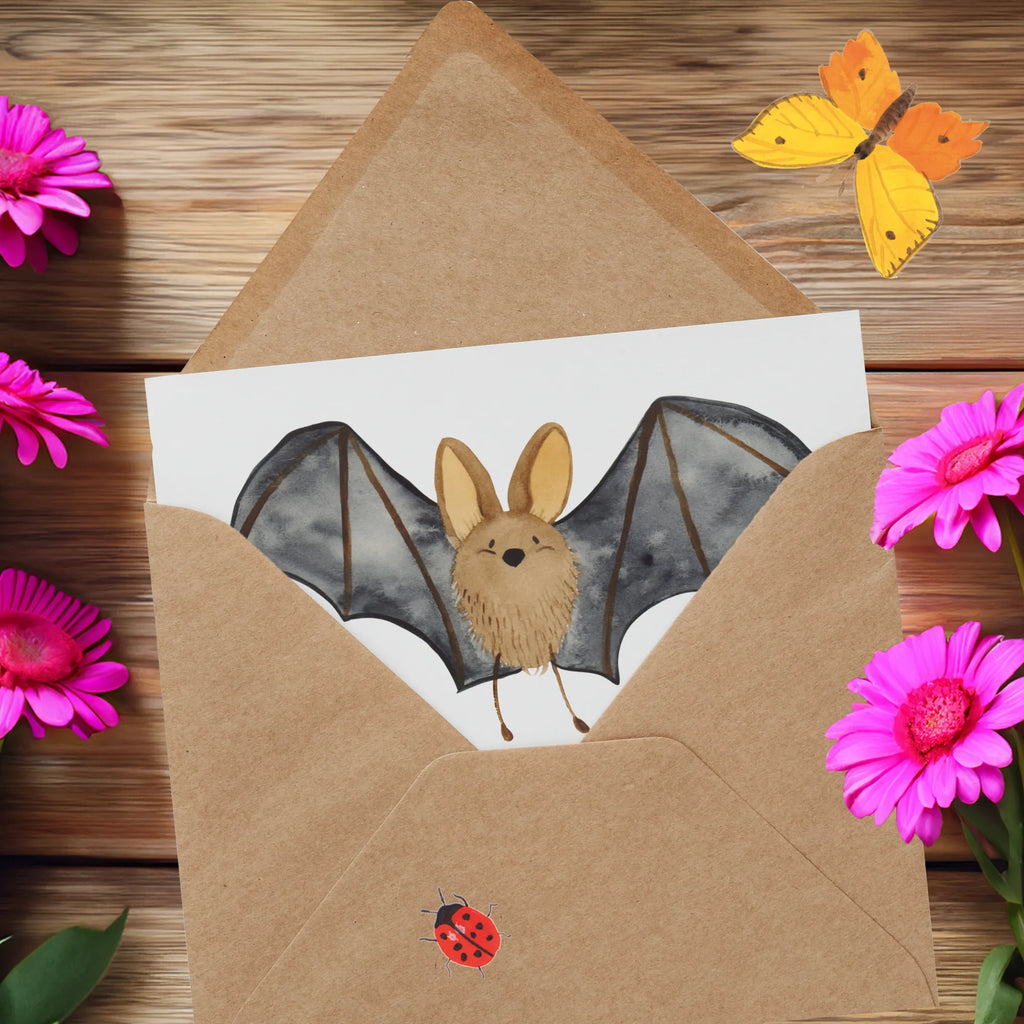 Deluxe Karte Fledermaus Flügel Glückwunschkarte, Grußkarte, Geburtstagskarte, Karte, Einladungskarte, Hochwertige Grußkarte, Hochwertige Klappkarte, Klappkarte, Hochzeitskarte, Tiermotive, Gute Laune, lustige Sprüche, Tiere