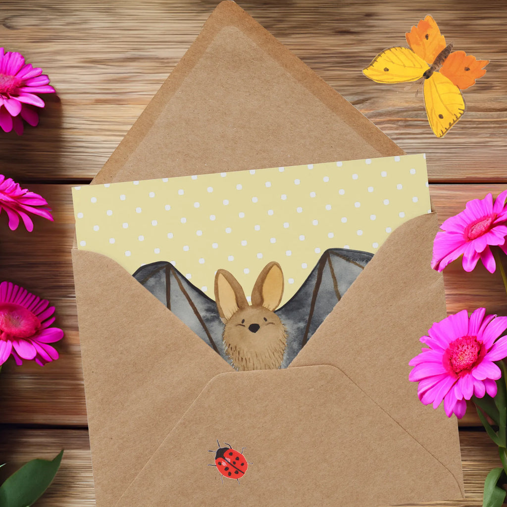 Deluxe Karte Fledermaus Flügel Glückwunschkarte, Grußkarte, Geburtstagskarte, Karte, Einladungskarte, Hochwertige Grußkarte, Hochwertige Klappkarte, Klappkarte, Hochzeitskarte, Tiermotive, Gute Laune, lustige Sprüche, Tiere