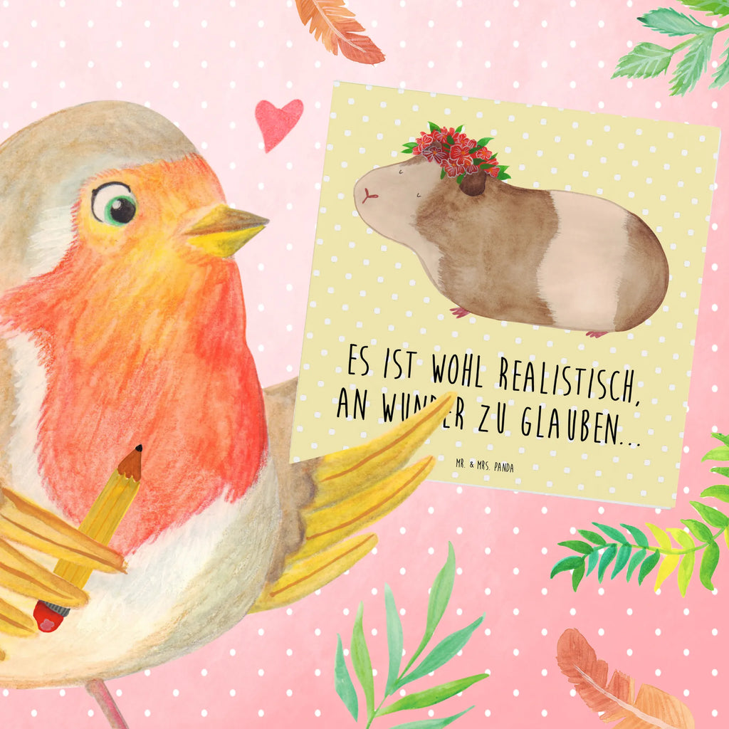 Deluxe Karte Meerschweinchen Weisheit Hochwertige Klappkarte, Hochzeitskarte, Karte, Klappkarte, Geburtstagskarte, Grußkarte, Einladungskarte, Glückwunschkarte, Hochwertige Grußkarte, Tiermotive, Gute Laune, lustige Sprüche, Tiere, Wunderland, Realität, Meerschweinchen, Meeries, Spruch, Meerie, Wunder, Weisheit, Blumenkind, Motivation