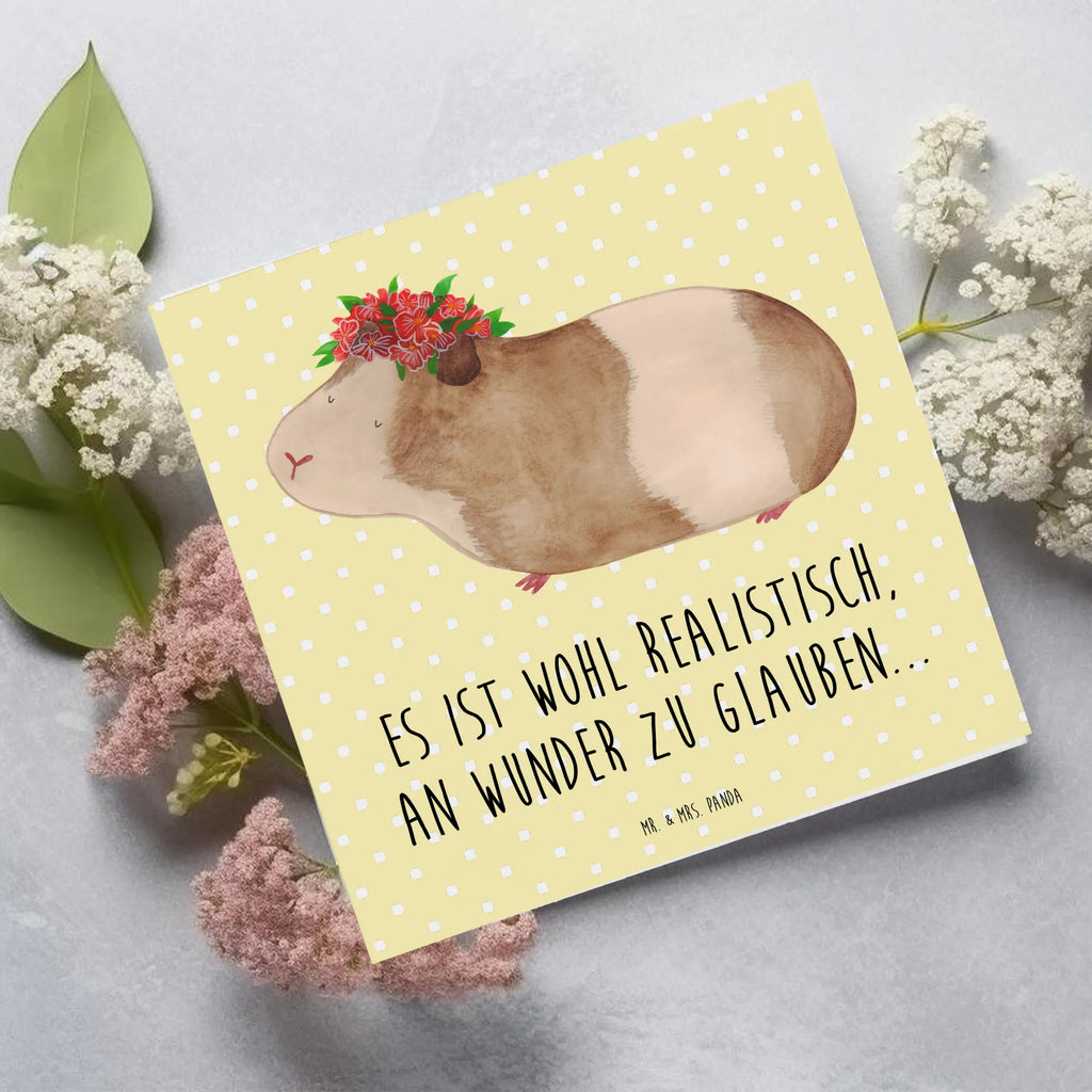 Deluxe Karte Meerschweinchen Weisheit Hochwertige Klappkarte, Hochzeitskarte, Karte, Klappkarte, Geburtstagskarte, Grußkarte, Einladungskarte, Glückwunschkarte, Hochwertige Grußkarte, Tiermotive, Gute Laune, lustige Sprüche, Tiere, Wunderland, Realität, Meerschweinchen, Meeries, Spruch, Meerie, Wunder, Weisheit, Blumenkind, Motivation