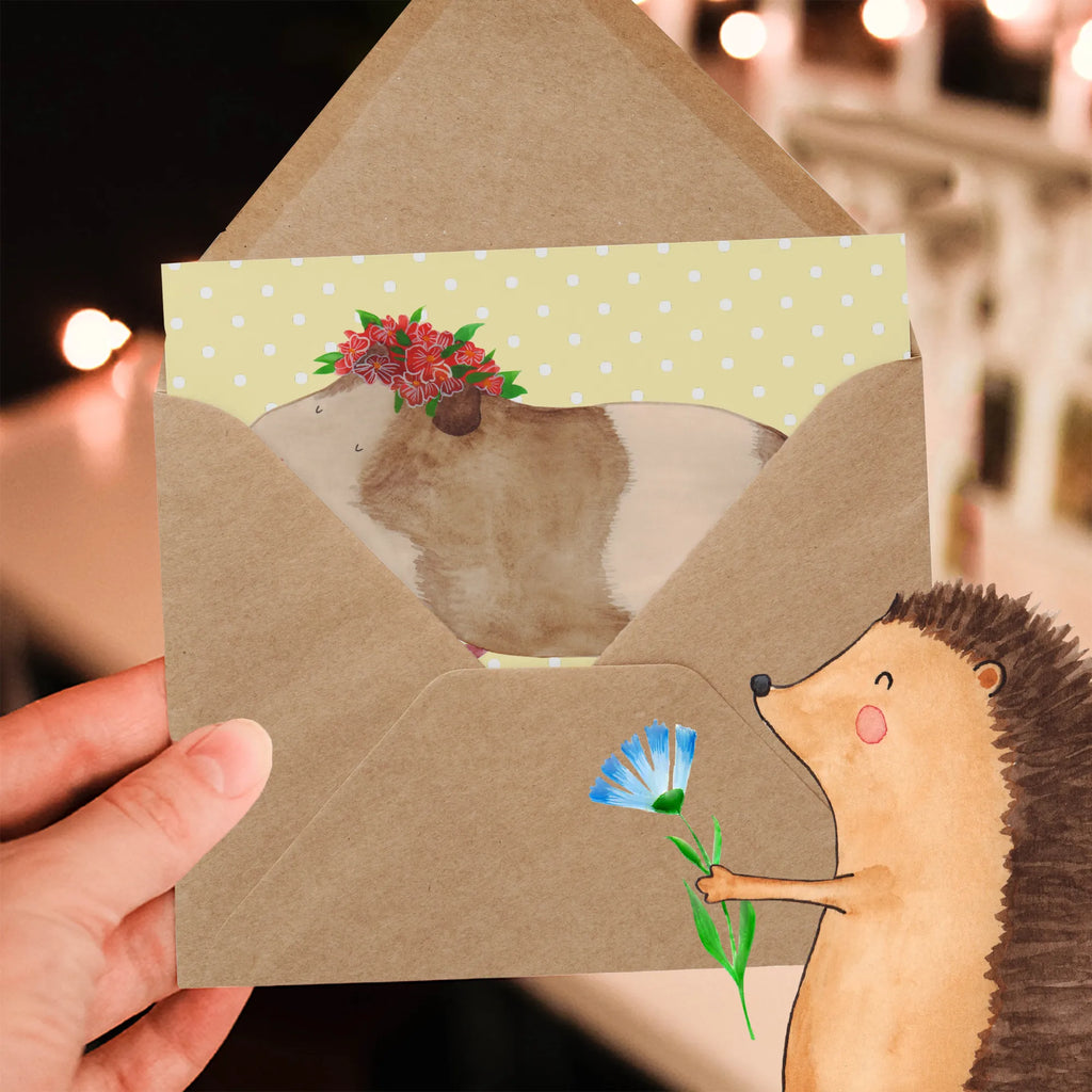 Deluxe Karte Meerschweinchen Weisheit Hochwertige Klappkarte, Hochzeitskarte, Karte, Klappkarte, Geburtstagskarte, Grußkarte, Einladungskarte, Glückwunschkarte, Hochwertige Grußkarte, Tiermotive, Gute Laune, lustige Sprüche, Tiere, Wunderland, Realität, Meerschweinchen, Meeries, Spruch, Meerie, Wunder, Weisheit, Blumenkind, Motivation