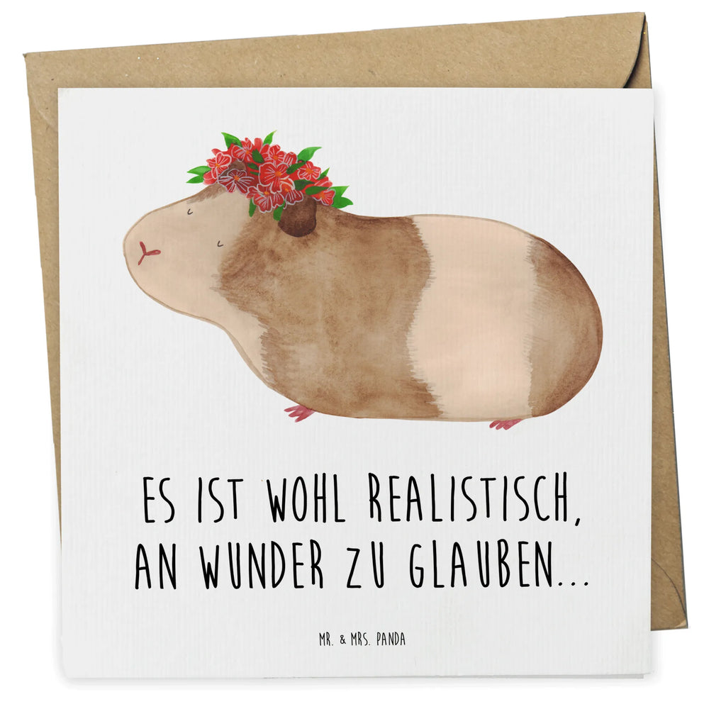 Deluxe Karte Meerschweinchen Weisheit Hochwertige Klappkarte, Hochzeitskarte, Karte, Klappkarte, Geburtstagskarte, Grußkarte, Einladungskarte, Glückwunschkarte, Hochwertige Grußkarte, Tiermotive, Gute Laune, lustige Sprüche, Tiere, Wunderland, Realität, Meerschweinchen, Meeries, Spruch, Meerie, Wunder, Weisheit, Blumenkind, Motivation
