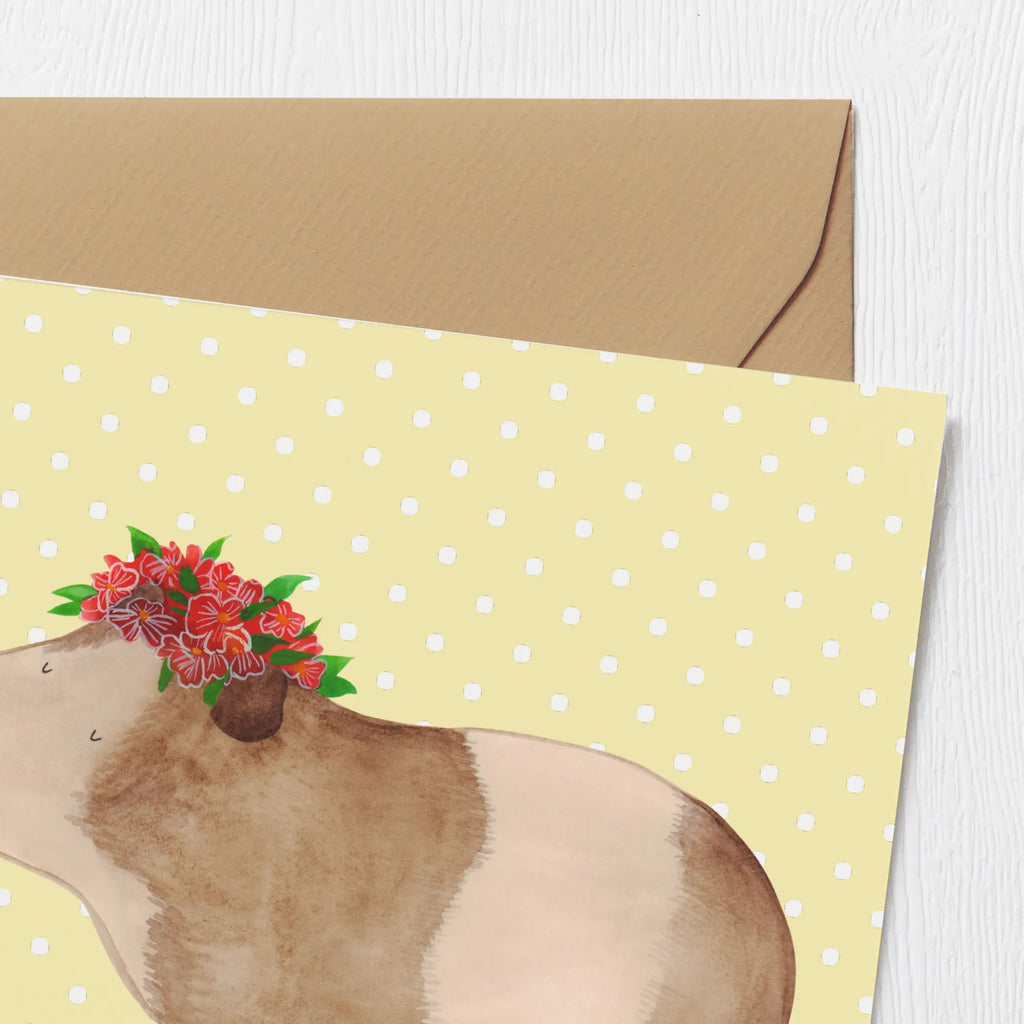 Deluxe Karte Meerschweinchen Weisheit Hochwertige Klappkarte, Hochzeitskarte, Karte, Klappkarte, Geburtstagskarte, Grußkarte, Einladungskarte, Glückwunschkarte, Hochwertige Grußkarte, Tiermotive, Gute Laune, lustige Sprüche, Tiere, Wunderland, Realität, Meerschweinchen, Meeries, Spruch, Meerie, Wunder, Weisheit, Blumenkind, Motivation