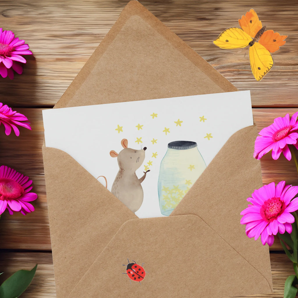 Deluxe Karte Maus Sterne Hochzeitskarte, Hochwertige Klappkarte, Grußkarte, Geburtstagskarte, Karte, Klappkarte, Einladungskarte, Hochwertige Grußkarte, Glückwunschkarte, Tiermotive, Gute Laune, lustige Sprüche, Tiere, erstes Kind, Schwangerschaft, Wunsch, Träume, Sterne, Kind, Kindergeburtstag, Maus, Geburtstag, Taufgeschenk, Taufe, Hoffnung, Geburt