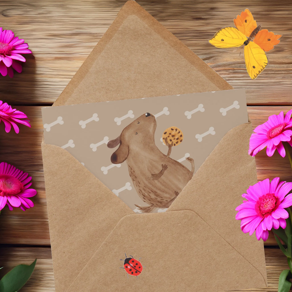 Deluxe Karte Hund Keks Hochwertige Grußkarte, Karte, Glückwunschkarte, Hochzeitskarte, Klappkarte, Grußkarte, Geburtstagskarte, Einladungskarte, Hochwertige Klappkarte, Hund, Hundemotiv, Haustier, Hunderasse, Tierliebhaber, Hundebesitzer, Sprüche, Hundesnacks, Leckerli, Hundeleckerli, Hundekekse