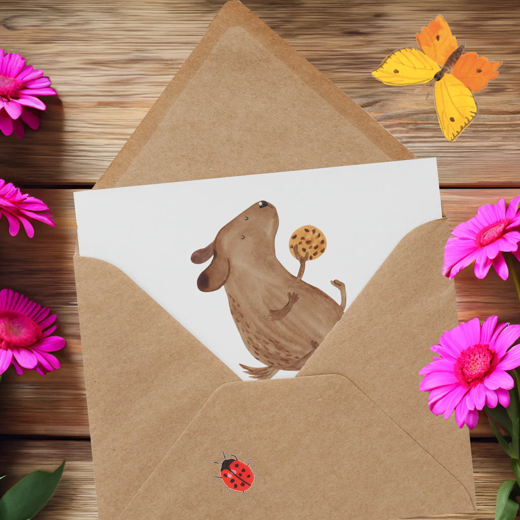 Deluxe Karte Hund Keks Hochwertige Grußkarte, Karte, Glückwunschkarte, Hochzeitskarte, Klappkarte, Grußkarte, Geburtstagskarte, Einladungskarte, Hochwertige Klappkarte, Hund, Hundemotiv, Haustier, Hunderasse, Tierliebhaber, Hundebesitzer, Sprüche, Hundesnacks, Leckerli, Hundeleckerli, Hundekekse