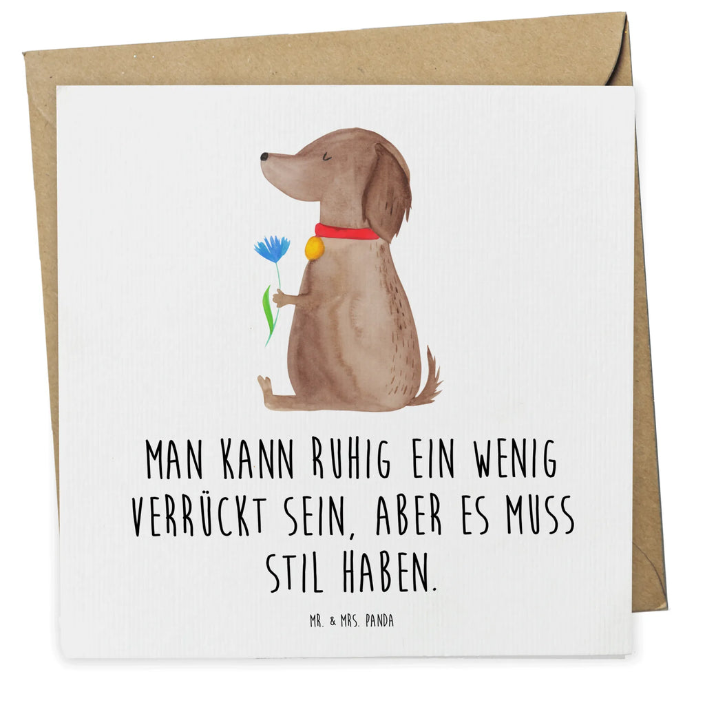 Deluxe Karte Hund Blume Hochwertige Klappkarte, Karte, Grußkarte, Klappkarte, Glückwunschkarte, Hochwertige Grußkarte, Geburtstagskarte, Einladungskarte, Hochzeitskarte, Hund, Hundemotiv, Haustier, Hunderasse, Tierliebhaber, Hundebesitzer, Sprüche, Frauchen, Hundeliebe, Hunde