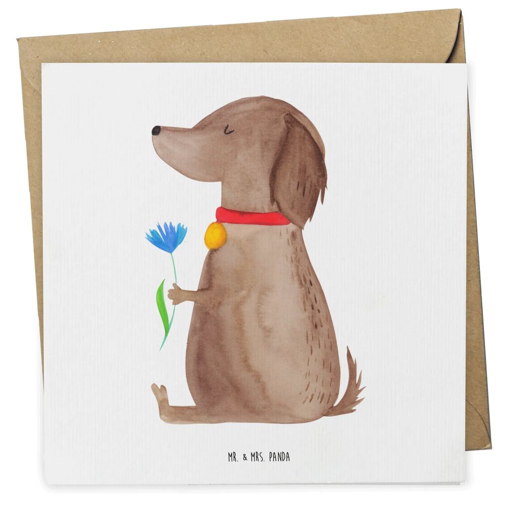 Deluxe Karte Hund Blume Hochwertige Klappkarte, Karte, Grußkarte, Klappkarte, Glückwunschkarte, Hochwertige Grußkarte, Geburtstagskarte, Einladungskarte, Hochzeitskarte, Hund, Hundemotiv, Haustier, Hunderasse, Tierliebhaber, Hundebesitzer, Sprüche, Frauchen, Hundeliebe, Hunde