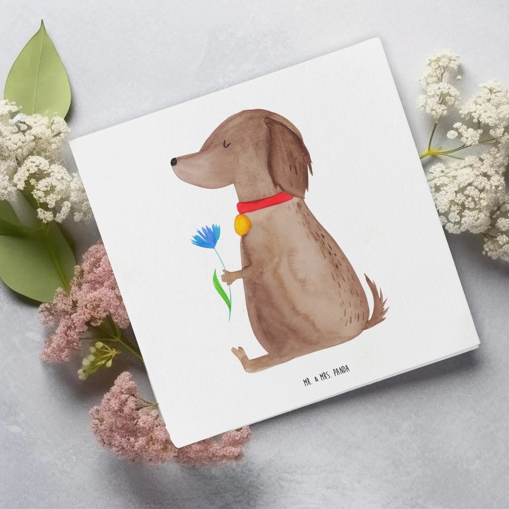 Deluxe Karte Hund Blume Hochwertige Klappkarte, Karte, Grußkarte, Klappkarte, Glückwunschkarte, Hochwertige Grußkarte, Geburtstagskarte, Einladungskarte, Hochzeitskarte, Hund, Hundemotiv, Haustier, Hunderasse, Tierliebhaber, Hundebesitzer, Sprüche, Frauchen, Hundeliebe, Hunde