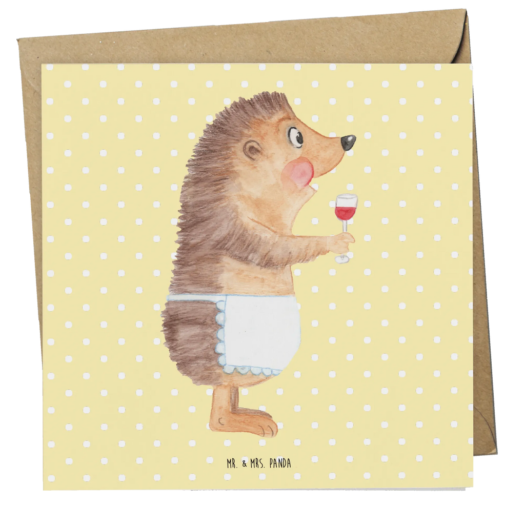 Deluxe Karte Igel Wein Hochwertige Klappkarte, Klappkarte, Glückwunschkarte, Grußkarte, Geburtstagskarte, Karte, Hochzeitskarte, Einladungskarte, Hochwertige Grußkarte, Tiermotive, Gute Laune, lustige Sprüche, Tiere, Igel, Wein trinken, Geschenk Weinliebhaber, Rotwein, Wein Spruch, Weinglas, Wein Deko, Geschenk Weintrinker, Weißwein