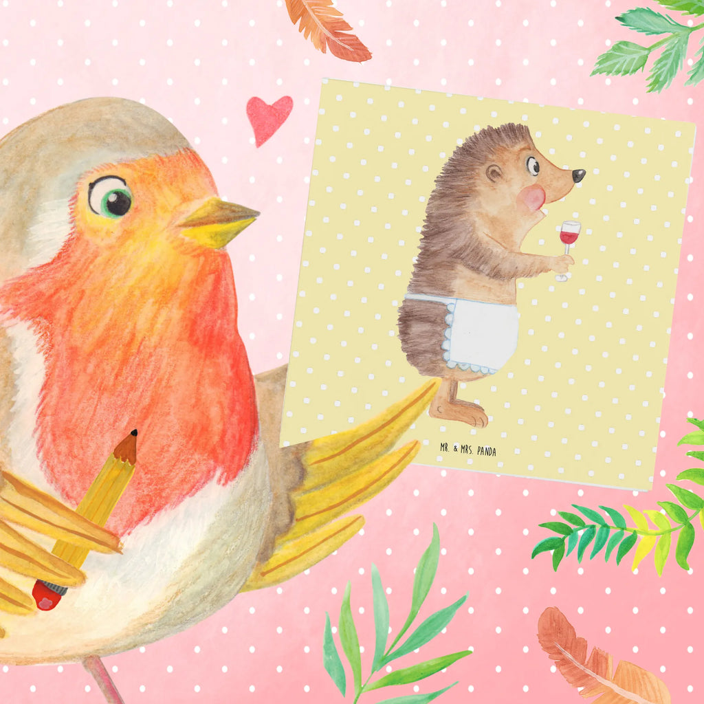 Deluxe Karte Igel Wein Hochwertige Klappkarte, Klappkarte, Glückwunschkarte, Grußkarte, Geburtstagskarte, Karte, Hochzeitskarte, Einladungskarte, Hochwertige Grußkarte, Tiermotive, Gute Laune, lustige Sprüche, Tiere, Igel, Wein trinken, Geschenk Weinliebhaber, Rotwein, Wein Spruch, Weinglas, Wein Deko, Geschenk Weintrinker, Weißwein