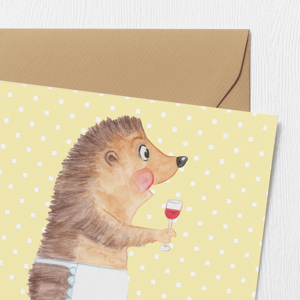 Deluxe Karte Igel Wein Hochwertige Klappkarte, Klappkarte, Glückwunschkarte, Grußkarte, Geburtstagskarte, Karte, Hochzeitskarte, Einladungskarte, Hochwertige Grußkarte, Tiermotive, Gute Laune, lustige Sprüche, Tiere, Igel, Wein trinken, Geschenk Weinliebhaber, Rotwein, Wein Spruch, Weinglas, Wein Deko, Geschenk Weintrinker, Weißwein