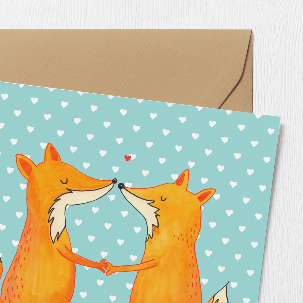 Deluxe Card foxes Love Klappkarte, Hochzeitskarte, Geburtstagskarte, Einladungskarte, Hochwertige Grußkarte, Glückwunschkarte, Karte, Grußkarte, Hochwertige Klappkarte, Fuchs, Partner, Liebespaar, Ehemann, Ehe, Fox, Paar, Freundin, Liebe, Freund, Ehefrau, Verlobte, Füchse, Liebesbeweis