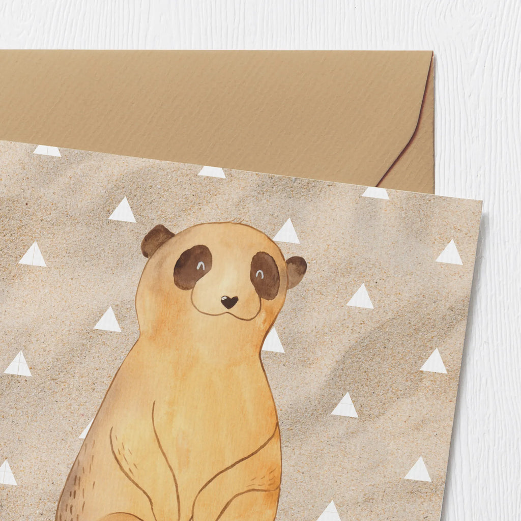 Deluxe Karte Erdmännchen Karte, Geburtstagskarte, Glückwunschkarte, Hochwertige Grußkarte, Klappkarte, Hochwertige Klappkarte, Grußkarte, Hochzeitskarte, Einladungskarte, Afrika, Wildtiere, Weltreise, Afrikareise, Roadtrip, Traveling, Erdmännchen, Spruch, Reisen