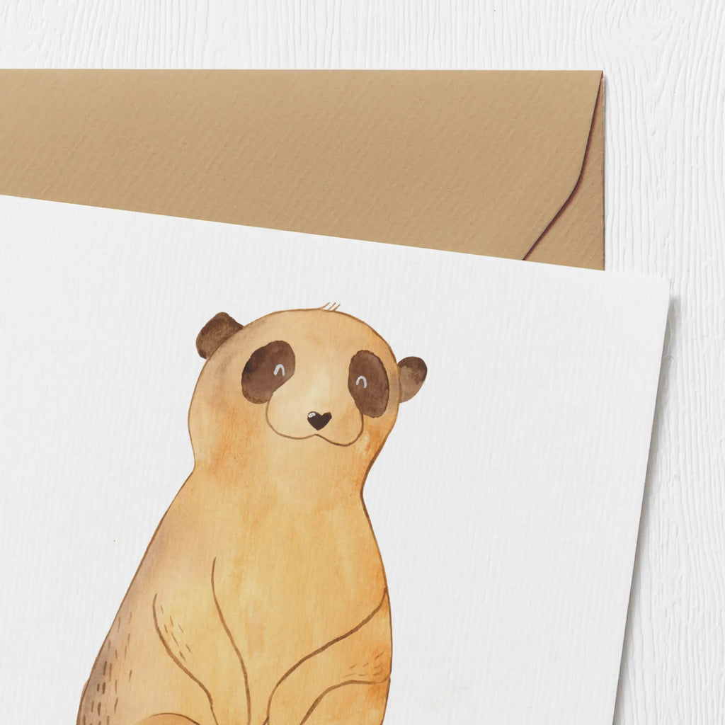 Deluxe Karte Erdmännchen Karte, Geburtstagskarte, Glückwunschkarte, Hochwertige Grußkarte, Klappkarte, Hochwertige Klappkarte, Grußkarte, Hochzeitskarte, Einladungskarte, Afrika, Wildtiere, Weltreise, Afrikareise, Roadtrip, Traveling, Erdmännchen, Spruch, Reisen