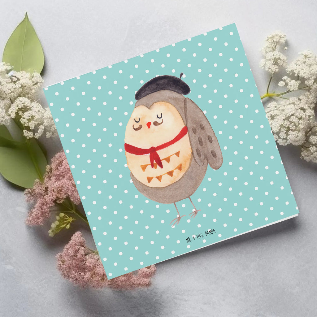 Deluxe Karte Eule Frankreich Karte, Grußkarte, Geburtstagskarte, Glückwunschkarte, Hochwertige Klappkarte, Einladungskarte, Hochzeitskarte, Hochwertige Grußkarte, Klappkarte, Eule, Eulen, das Leben ist schön, hibou, Frankreich, Owl, La vie est belle, Spruch Französisch, Eule Deko, Spruch schön