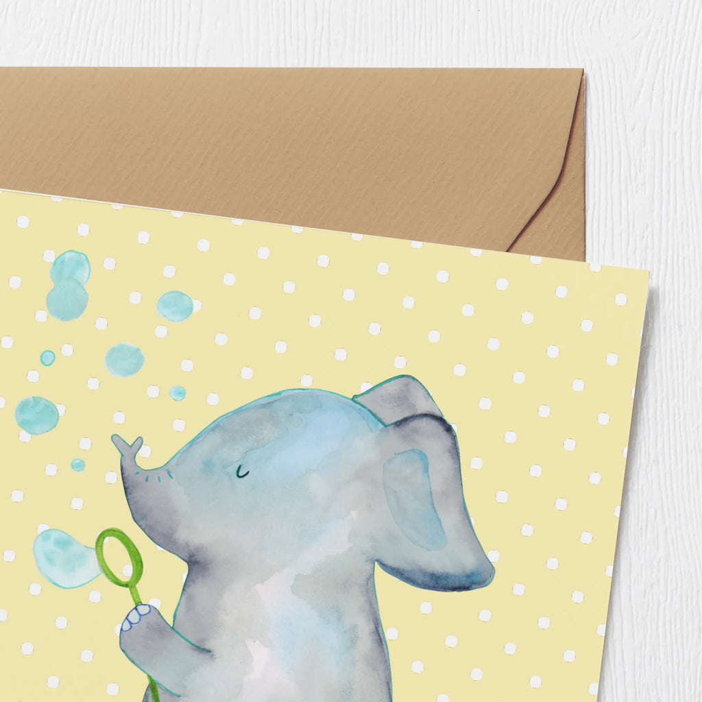 Deluxe Karte Elefant Seifenblasen Geburtstagskarte, Hochwertige Grußkarte, Hochzeitskarte, Karte, Hochwertige Klappkarte, Einladungskarte, Grußkarte, Glückwunschkarte, Klappkarte, Tiermotive, Gute Laune, lustige Sprüche, Tiere, Heimat, Liebesbeweis, Liebe, Elefant, Liebesspruch, Rüsseltier, Gefühl. Daheim, Elefanten, Seifenblasen, Dickhäuter