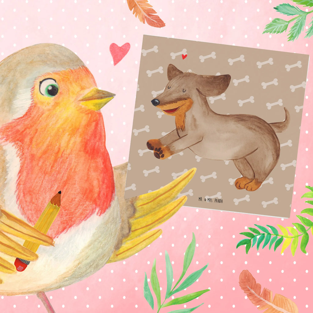 Deluxe Karte Hund Dackel Karte, Hochwertige Klappkarte, Klappkarte, Glückwunschkarte, Hochwertige Grußkarte, Geburtstagskarte, Hochzeitskarte, Grußkarte, Einladungskarte, Hund, Hundemotiv, Haustier, Hunderasse, Tierliebhaber, Hundebesitzer, Sprüche, Dackel, Dachshund, happy dog, Hunde