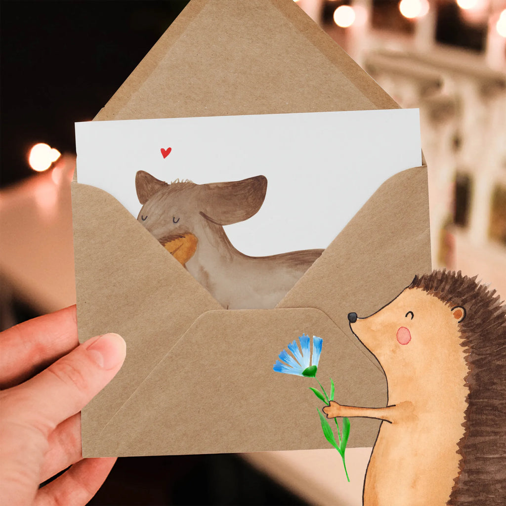 Deluxe Karte Hund Dackel Karte, Hochwertige Klappkarte, Klappkarte, Glückwunschkarte, Hochwertige Grußkarte, Geburtstagskarte, Hochzeitskarte, Grußkarte, Einladungskarte, Hund, Hundemotiv, Haustier, Hunderasse, Tierliebhaber, Hundebesitzer, Sprüche, Dackel, Dachshund, happy dog, Hunde