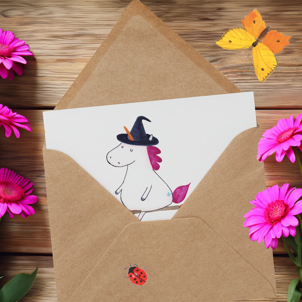 Deluxe Karte Einhorn Hexe Grußkarte, Hochwertige Klappkarte, Glückwunschkarte, Hochzeitskarte, Hochwertige Grußkarte, Karte, Klappkarte, Einladungskarte, Geburtstagskarte, Einhorn, Einhörner, Einhorn Deko, Unicorn, Teufel, Zicke, Leben, Engel, Freundin, Hexe, Frau, Ehefrau, Verrückte