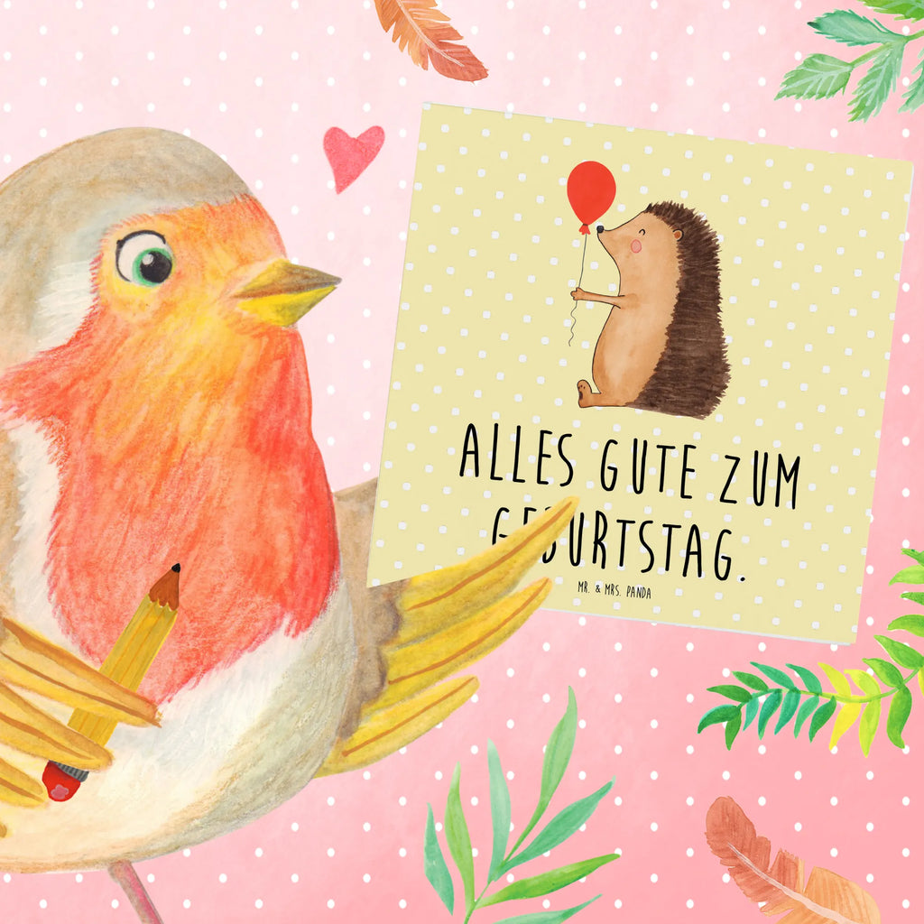 Deluxe Karte Igel Luftballon Klappkarte, Hochzeitskarte, Hochwertige Grußkarte, Hochwertige Klappkarte, Glückwunschkarte, Grußkarte, Karte, Geburtstagskarte, Einladungskarte, Tiermotive, Gute Laune, lustige Sprüche, Tiere, Happy Birthday, Geburtstag, Glückwunsch, Ballon, Igel, Geburtstagskind, Herzlichen Glückwunsch