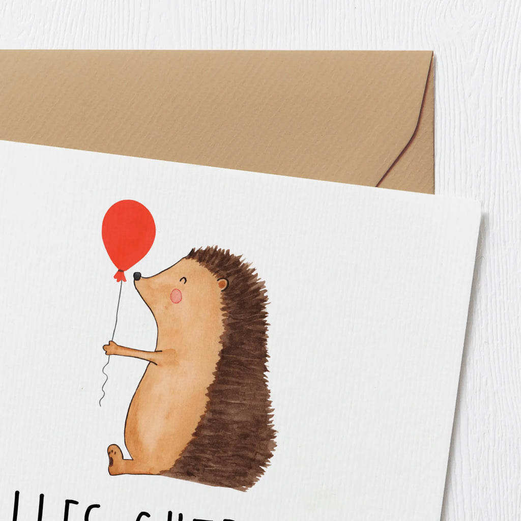 Deluxe Karte Igel Luftballon Klappkarte, Hochzeitskarte, Hochwertige Grußkarte, Hochwertige Klappkarte, Glückwunschkarte, Grußkarte, Karte, Geburtstagskarte, Einladungskarte, Tiermotive, Gute Laune, lustige Sprüche, Tiere, Happy Birthday, Geburtstag, Glückwunsch, Ballon, Igel, Geburtstagskind, Herzlichen Glückwunsch