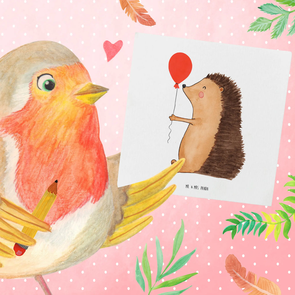 Deluxe Karte Igel Luftballon Klappkarte, Hochzeitskarte, Hochwertige Grußkarte, Hochwertige Klappkarte, Glückwunschkarte, Grußkarte, Karte, Geburtstagskarte, Einladungskarte, Tiermotive, Gute Laune, lustige Sprüche, Tiere, Happy Birthday, Geburtstag, Glückwunsch, Ballon, Igel, Geburtstagskind, Herzlichen Glückwunsch