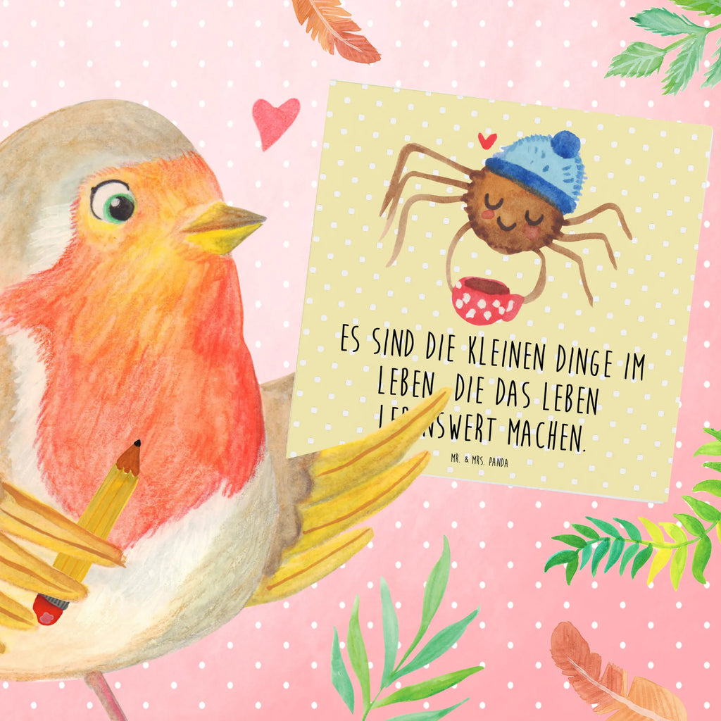 Deluxe Karte Spinne Agathe Kaffee Hochwertige Klappkarte, Grußkarte, Hochwertige Grußkarte, Einladungskarte, Geburtstagskarte, Hochzeitskarte, Karte, Klappkarte, Glückwunschkarte, Spinne Agathe, Spinne, Agathe, Videos, Merchandise, Morgen, Weiser Spruch, Lebensweisheiten, Kaffee, Morgenmuffel