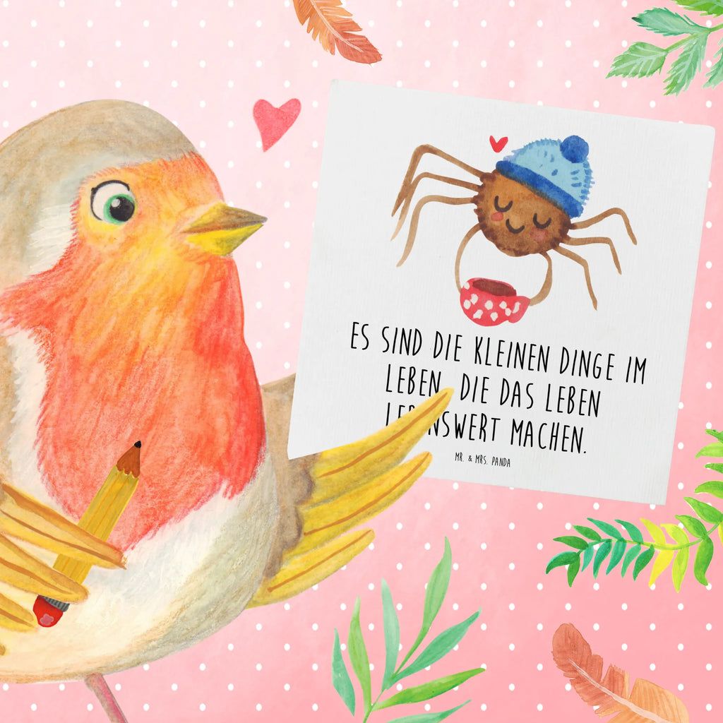 Deluxe Karte Spinne Agathe Kaffee Hochwertige Klappkarte, Grußkarte, Hochwertige Grußkarte, Einladungskarte, Geburtstagskarte, Hochzeitskarte, Karte, Klappkarte, Glückwunschkarte, Spinne Agathe, Spinne, Agathe, Videos, Merchandise, Morgen, Weiser Spruch, Lebensweisheiten, Kaffee, Morgenmuffel